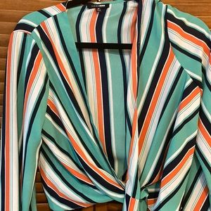 Long Sleeve Colored Striped Shirt